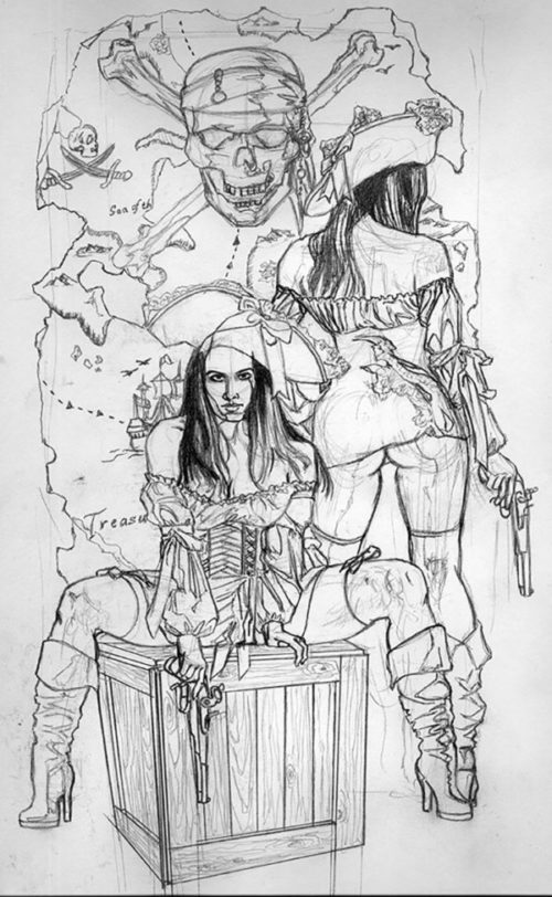 Pirate Girls Sketch